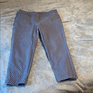 Cropped pants with adorable pattern LOFT